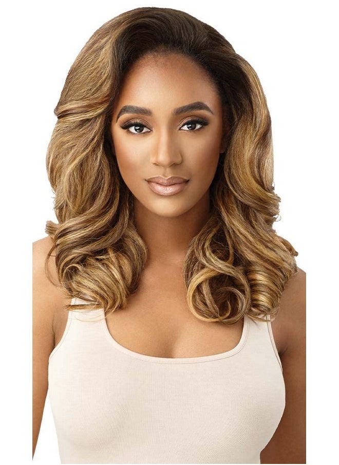 Outre Synthetic Quick Weave Wig Neesha H305 (Color:2 Dark Brown)  - Image 3