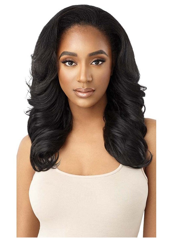 Outre Synthetic Quick Weave Wig Neesha H305 (Color:2 Dark Brown)  - Image 1