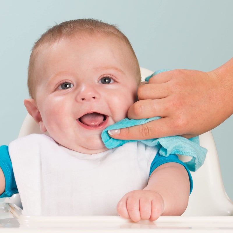 green sprouts Reusable Muslin Cloths made from Organic Cotton (5 pack) |Reusable Baby Wipes | Without Formaldehyde or Azo Dyes | Multi-purpose, Pre-Washed, Machine Washable One Size, White Set, 5 pack - Image 5