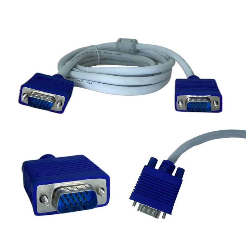 Upix Male to Male VGA Cable 2.7 Meters (8.86 Feet) - Supports PC, Monitor, TV, LCD/LED, Plasma, Projector, TFT - Image 5