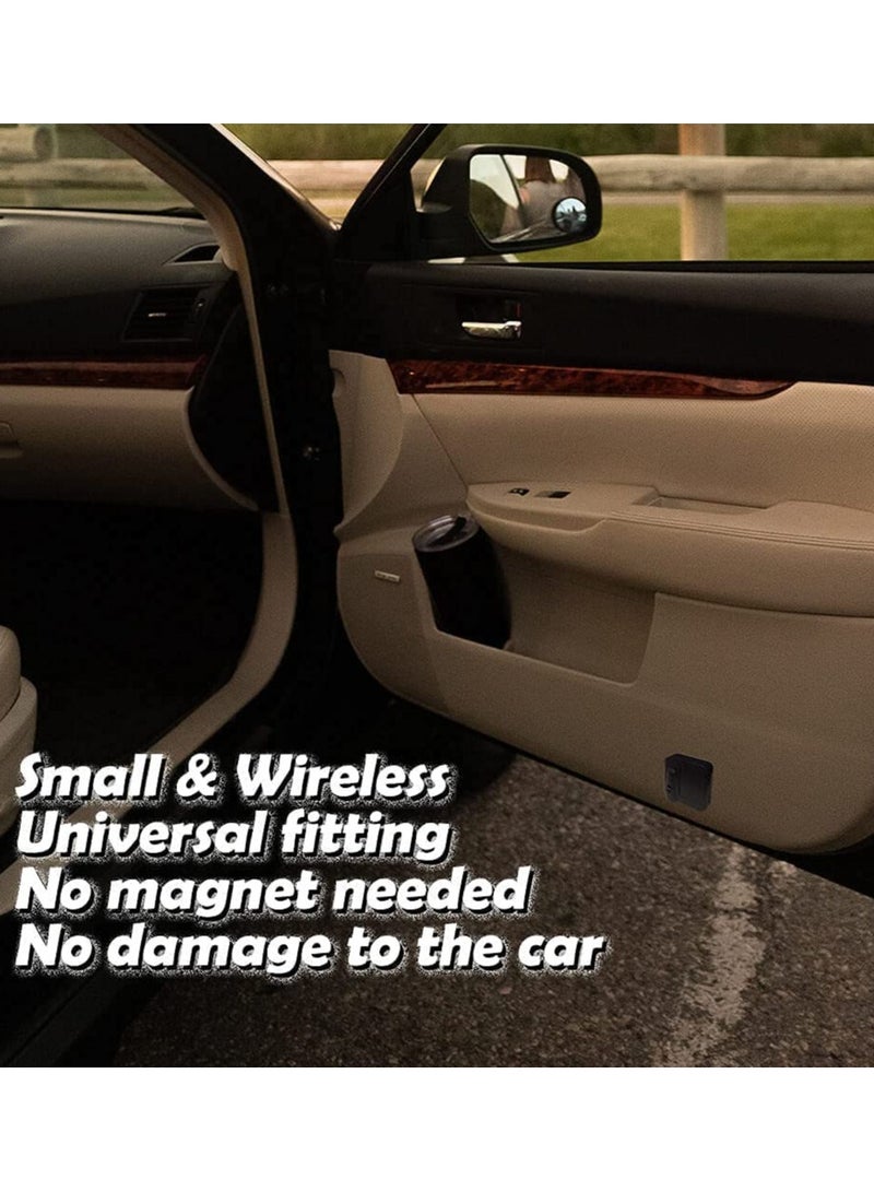 إسكدنيا مجموعة من مشغلات شعارات إضاءة أبواب السيارة اللاسلكية، تحتوي على اثنين من مشغلات شعارات إضاءة أبواب السيارة بسطح من الألياف الكربونية ومدعومة بالبطارية. تستخدم لتوفير إضاءة مجاملة للأبواب وعرض شعارات - Image 2