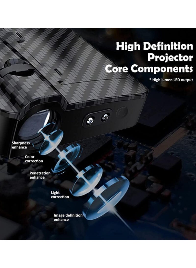 إسكدنيا مجموعة من مشغلات شعارات إضاءة أبواب السيارة اللاسلكية، تحتوي على اثنين من مشغلات شعارات إضاءة أبواب السيارة بسطح من الألياف الكربونية ومدعومة بالبطارية. تستخدم لتوفير إضاءة مجاملة للأبواب وعرض شعارات - Image 4