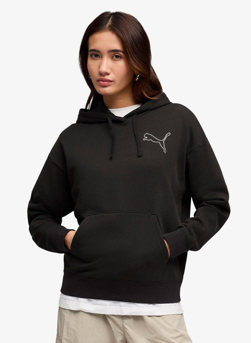 PUMA Bedazzled Relaxed Hoodie - Image 1