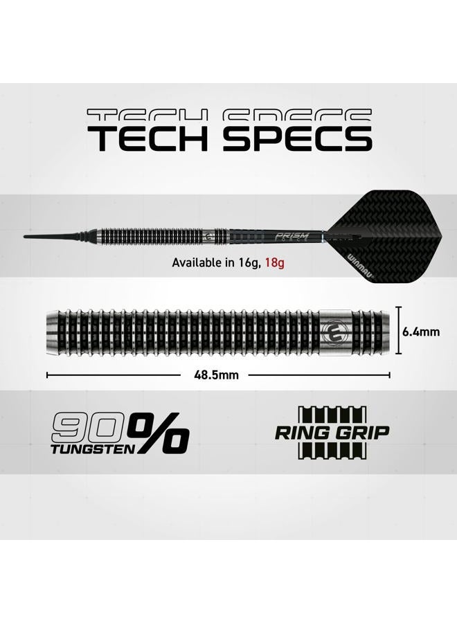 Winmau Blackout 20 g Softip Professional Tungsten Darts Set with Flights and Shafts - Image 3