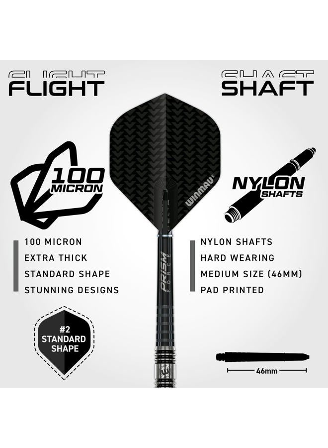 Winmau Blackout 20 g Softip Professional Tungsten Darts Set with Flights and Shafts - Image 4