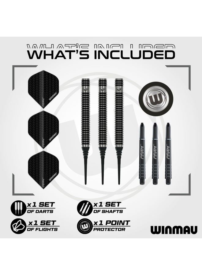 Winmau Blackout 20 g Softip Professional Tungsten Darts Set with Flights and Shafts - Image 2