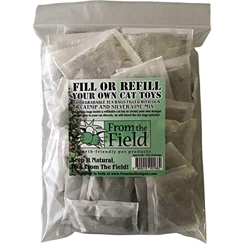 from The Field | Catnip Tea Bags | Ultimate Blend of Catnip & Silver Vine | Biodegradable, Non-GMO, Chemical-Free Refill Packs for Cat Toys | Safe, Potent, Mess-Free | 20 Pack, Made in USA - Image 5