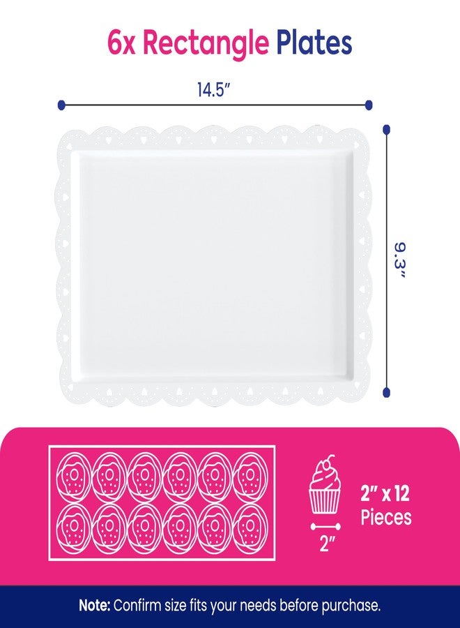 Riccle 10Pcs Dessert Table Display Set, 3 Tiered Cupcake Stand, Cupcake Holder & Cake Stands, Dessert Display Serving Trays for Party, Bridal Shower, Baby Shower, Tea Party, and Birthdays - Image 5