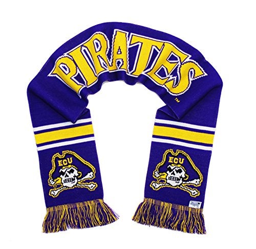 Tradition Scarves East Carolina Pirates Scarf - ECU Pirates Classic Purple Knitted - Image 1
