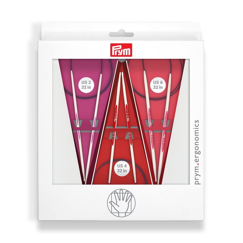Prym Ergonomics 32 Circular Knitting Needles Set Size US 2 4 6 - Image 2