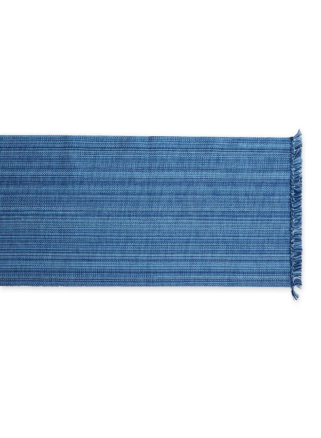 DII Variegated Tabletop Collection, Table Runner, 13x72, Nautical Blue - Image 2