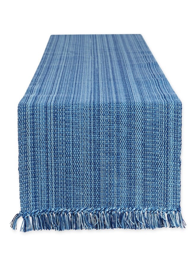 DII Variegated Tabletop Collection, Table Runner, 13x72, Nautical Blue - Image 1