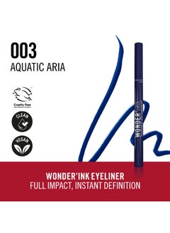 RIMMEL LONDON Wonder'Ink Precision Eyeliner Pen - 003 - Aquatic Aria, 1 ml  - Image 3