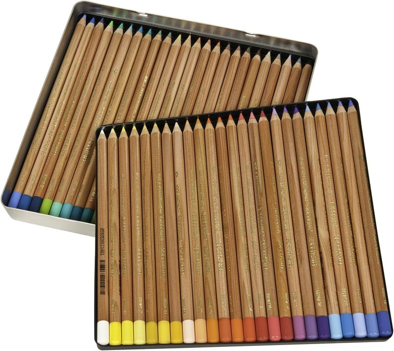Koh-I-Noor Gioconda Soft Pastel Pencil Set - 48 Assorted Colored Pencils in Tin - Image 1