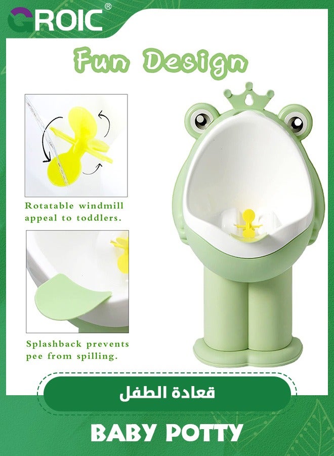 GROIC Frog Pee Training,Potty Training Urinal for Boys Kids,Standing Urinal Wall-Mounted Toilet with Funny Aiming Target - Image 4