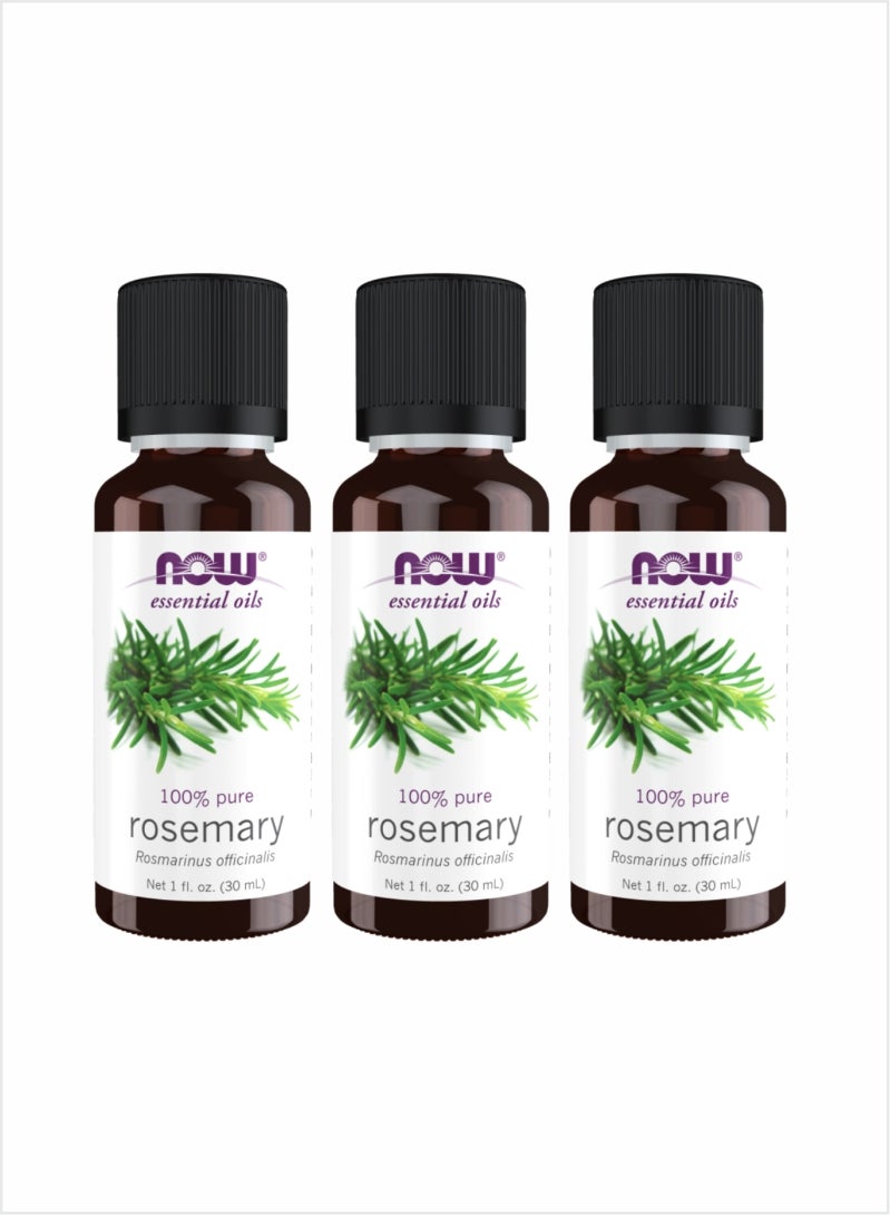 Now Essential Oils 100% Pure Rosemary Oil – 30ml (Pack of 3)