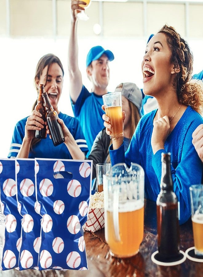 Hazyore 50 Baseball Gift Bags, Baseball Themed Party Snack Bags, Baseball Style Sports Party Bags, Holiday Birthday Decorations, Blue Casual Paper Bags - Image 4