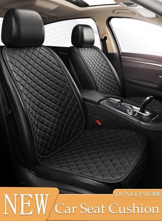 DUNISO 1PCS Auto Breathable Universal Four Seasons Front Car Seat Covers Luxury Include Front Car Seat Protector and Rear Car Seat Cushion Compatible with 95% Vehicle Fit for Cars Truck SUV or Vans - Image 1
