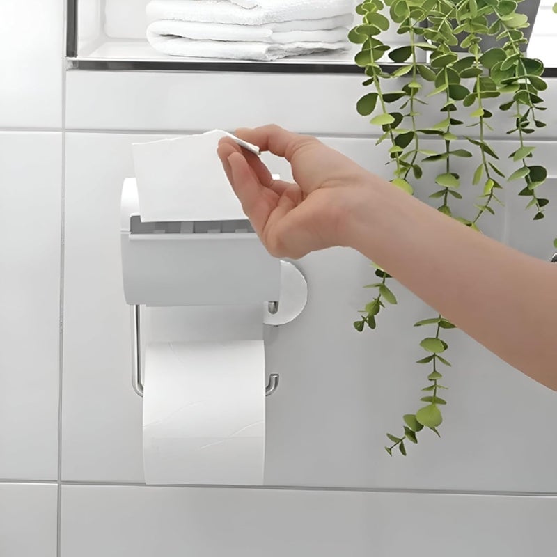 Premium Bathroom Tissue Rack - Solid Stainless Steel Multi-Function Dispenser with Quick Setup, Perfect for Commercial or Residential Use, Sleek and User-Friendly