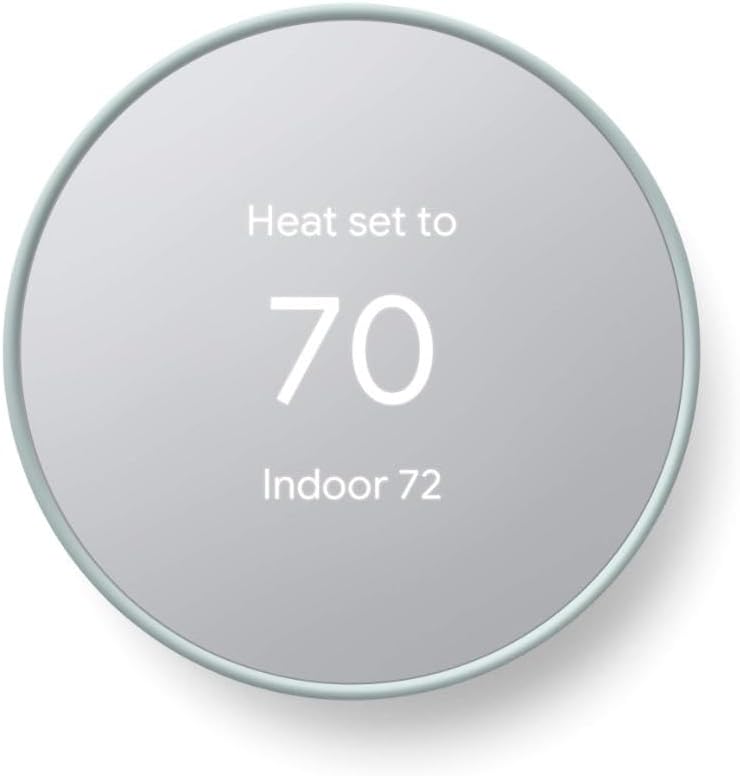 Google Nest Thermostat - Smart Thermostat for Home - Programmable Wifi Thermostat - Fog - Image 1