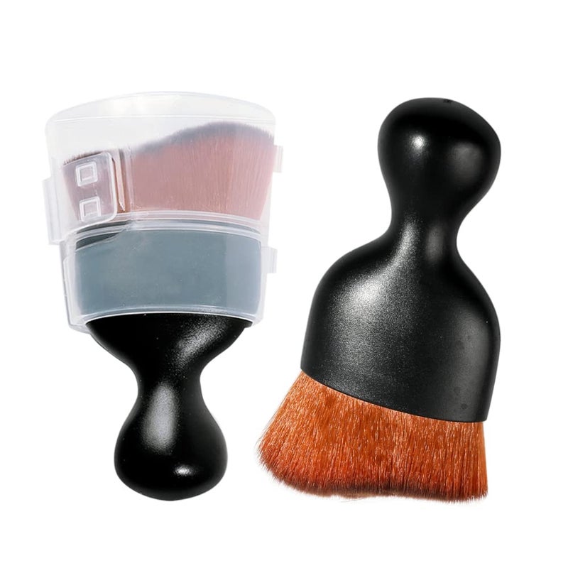 AOCISKA Car Interior Detailing BrushSoft Bristle Cleaning Brush Car Detailing Brush Dusting BrushCar Interior Cleaning ToolAuto Detail Brush Car Dash Duster Brush BlackBrown with Cap