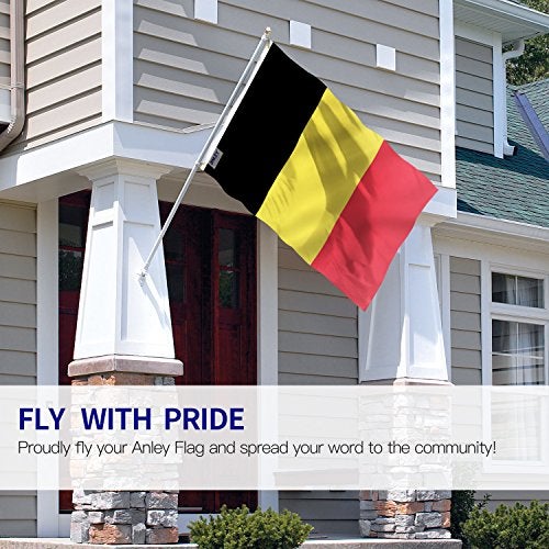 ANLEY Fly Breeze 3x5 Foot Belgium Flag Vivid Color and Fade Proof Canvas Header and Double Stitched Belgian National Flags Polyester with Brass Grommets 3 X 5 Ft - Image 3
