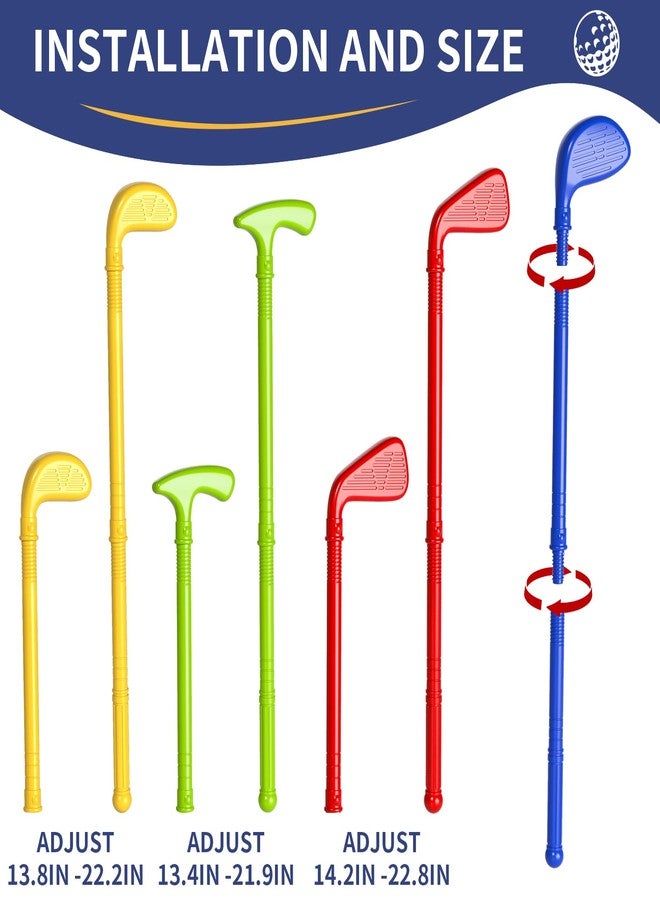 WATUDOU Toddler Golf Set Toys for Kids, Kids Toddler Golf Clubs with 7 Balls, Putting Mat & Golf Board, Toys Gifts for 3 4 5 6 Year Old Boys, Christmas Birthday Gifts for 3 4 5 6 Year Old Boy Kids - Image 4