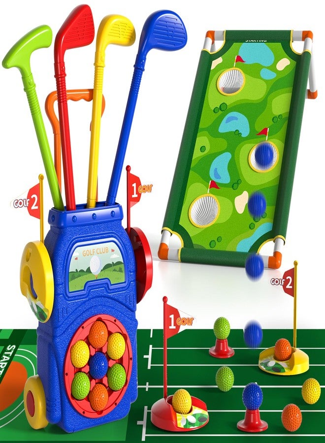 WATUDOU Toddler Golf Set Toys for Kids, Kids Toddler Golf Clubs with 7 Balls, Putting Mat & Golf Board, Toys Gifts for 3 4 5 6 Year Old Boys, Christmas Birthday Gifts for 3 4 5 6 Year Old Boy Kids - Image 1