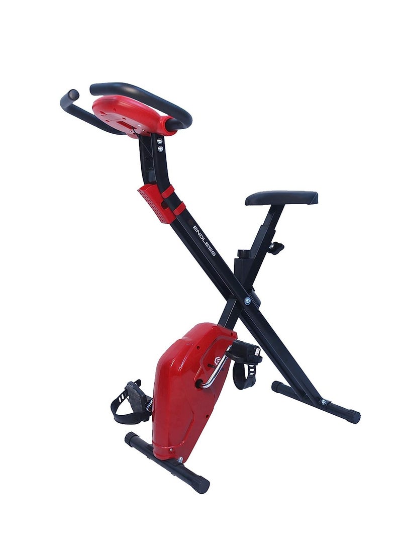 ENDLESS  Steel Foldable Exercise Bike With ‎Speed, Heart Rate, Time & Distance LCD Digital Display | Alloy Steel | 110 Kg (242LB) Max Weight Support | Home Gym Exercise | Home Gym Systems  - Image 1