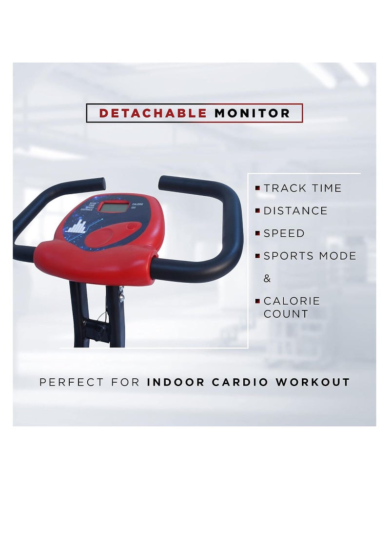 ENDLESS  Steel Foldable Exercise Bike With ‎Speed, Heart Rate, Time & Distance LCD Digital Display | Alloy Steel | 110 Kg (242LB) Max Weight Support | Home Gym Exercise | Home Gym Systems  - Image 3