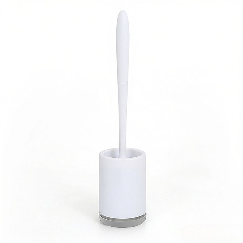 Toilet Brush and Holder Set Toilet Bowl Brush Bathroom Hollow Drainage Holder Toilet Soft Cleaner Brush Kit with Caddy - Image 1