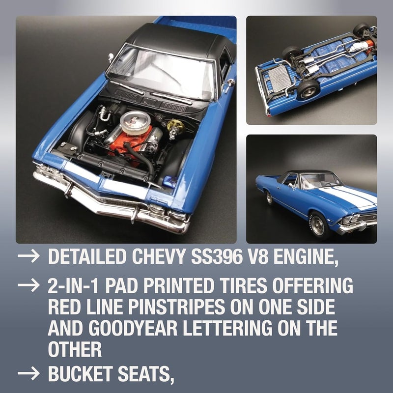 AMT1362 CocaCola 1968 Chevy El Camino SS 125 Model Kit - Image 3