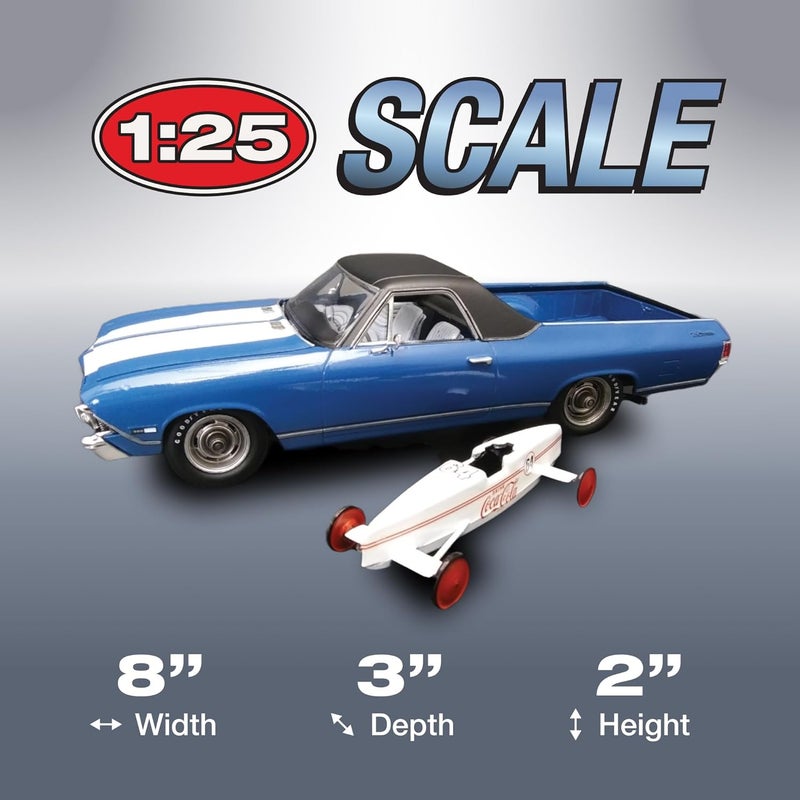 AMT1362 CocaCola 1968 Chevy El Camino SS 125 Model Kit - Image 4
