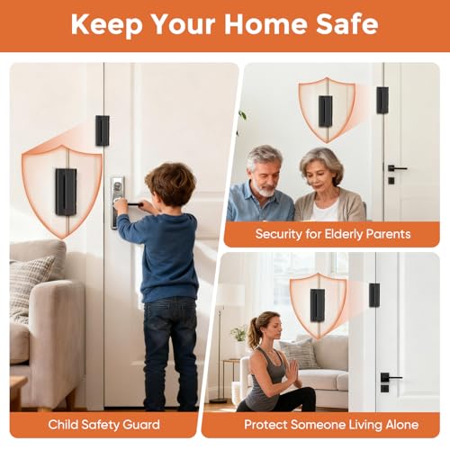 Jkrycyf 2 Pack Home Security Door Reinforcement Lock, Door Locks for Kids Safety Withstand 800 lbs, Child Proof Door Lock, Upgrade Door Locks for Front Door to Prevent Unauthorized Entry - Image 5