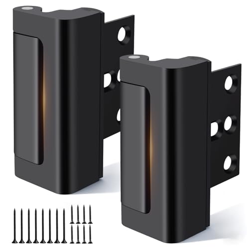 Jkrycyf 2 Pack Home Security Door Reinforcement Lock, Door Locks for Kids Safety Withstand 800 lbs, Child Proof Door Lock, Upgrade Door Locks for Front Door to Prevent Unauthorized Entry - Image 1