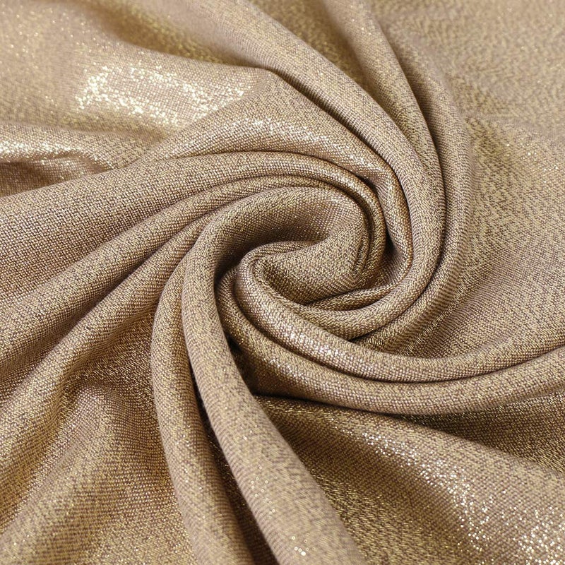 LMVERNA Women's Sparkling Glitter Pashmina Scarf Shimmer Reversible Shawls and Wraps Scarf for Women(Gold) - Image 4