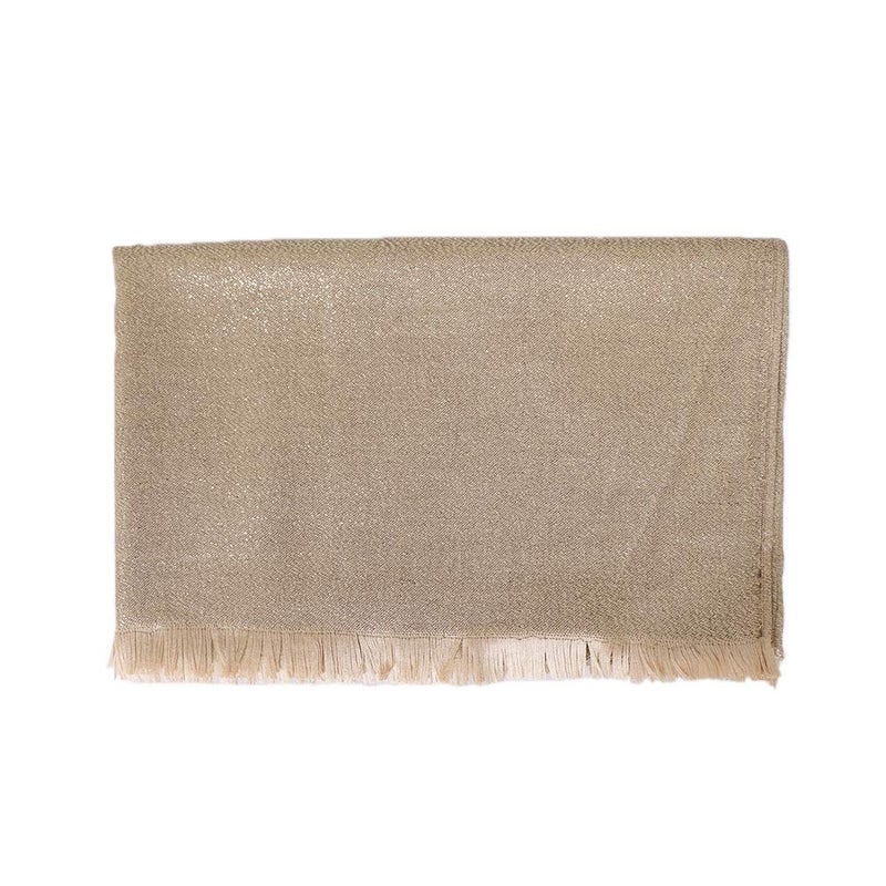 LMVERNA Women's Sparkling Glitter Pashmina Scarf Shimmer Reversible Shawls and Wraps Scarf for Women(Gold) - Image 5