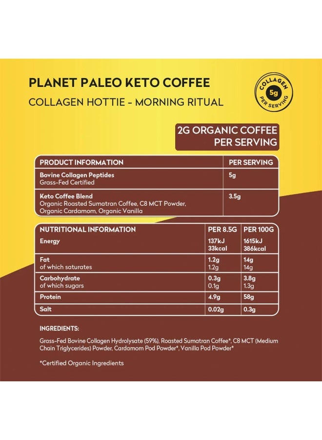 Planet Organic Planet Paleo Organic Pure Type 1 And 3 Collagen Keto Coffee 213G - Image 4