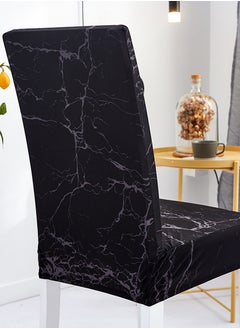 Sharpdo 6-Piece Set Modern Simple Dyed Elastic One-Piece Chair Cover For All Seasons  - Image 5