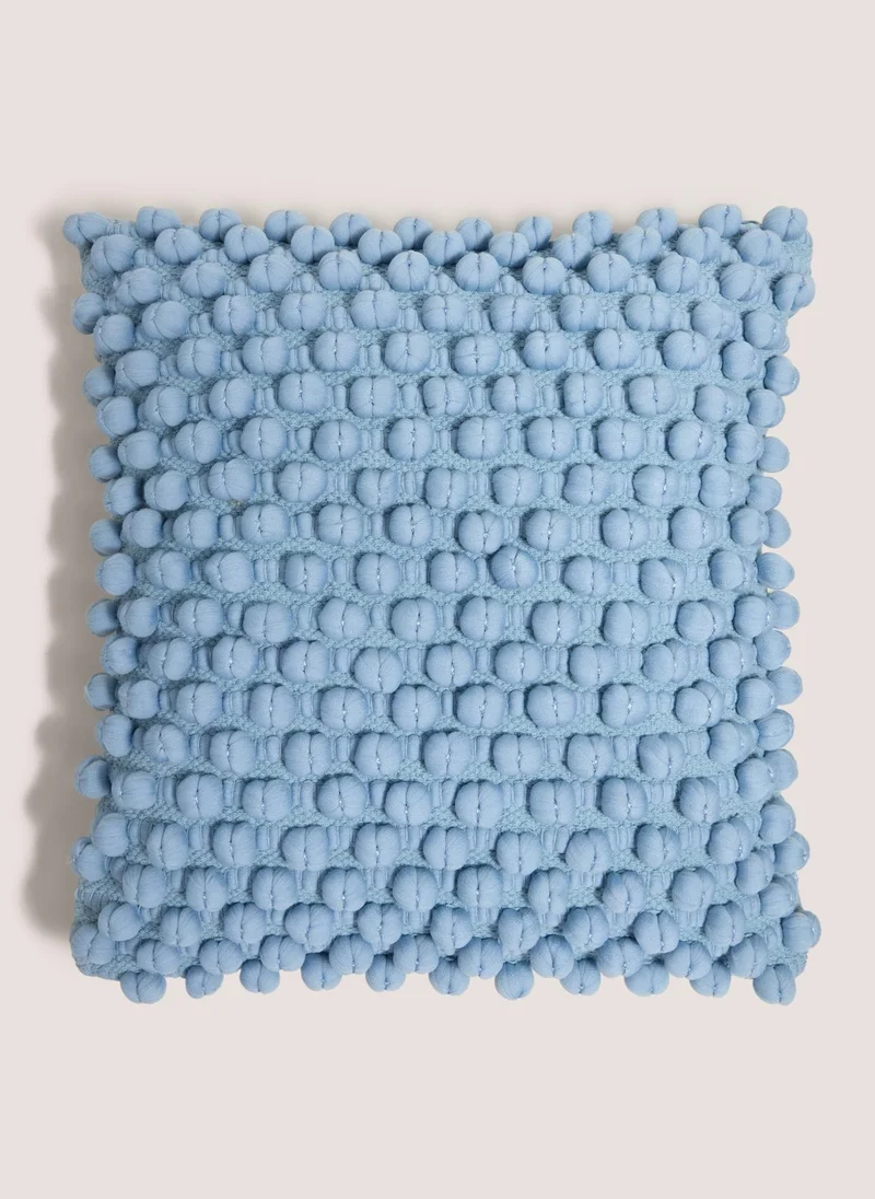 Matalan Blue Bobble Cushion