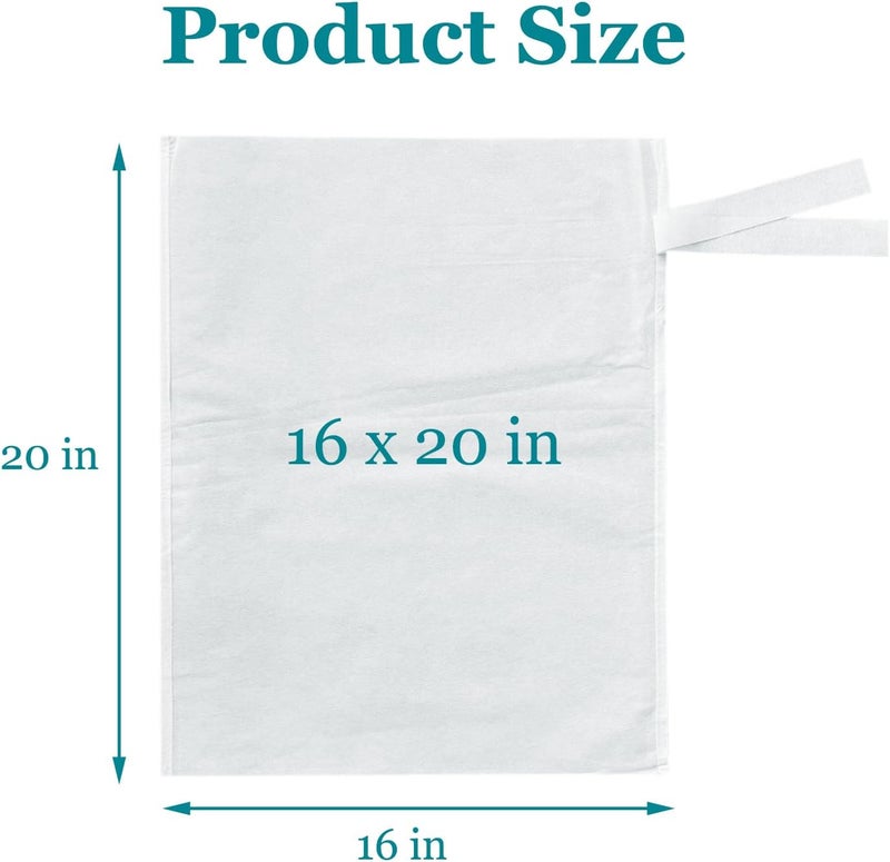 Yzurbu 100 قطعة أكياس فلتر قهوة باردة 16''x20''، أكياس فلتر قابلة للتخلص منها بدون فوضى مع أحزمة لأنظمة 5 جالون في مقاهي القهوة - Image 3