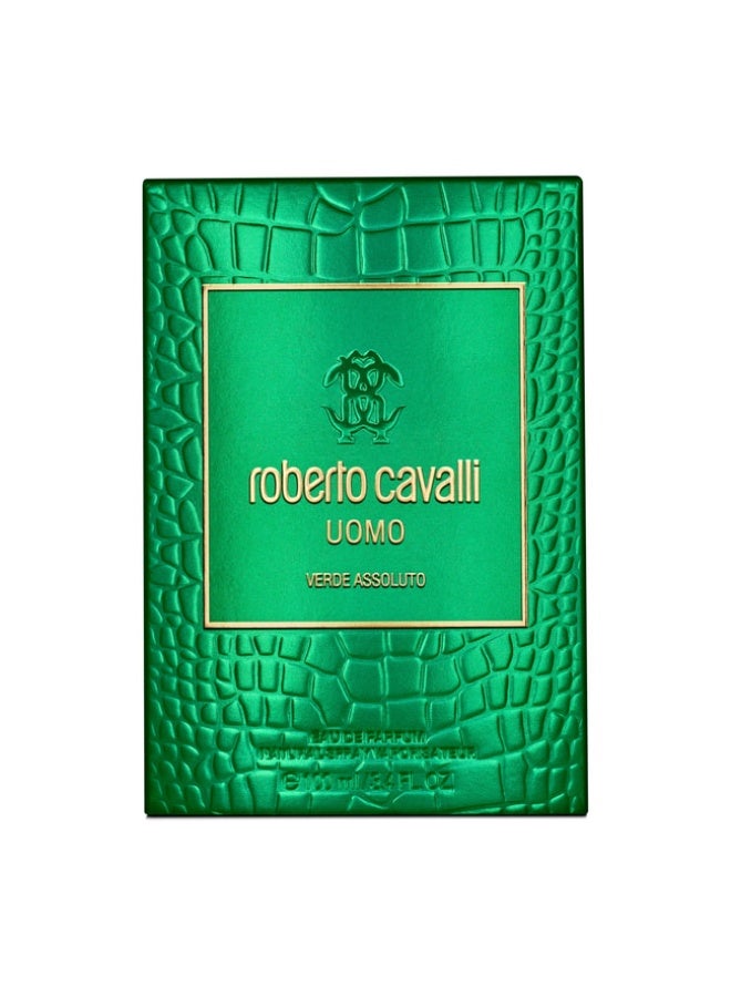 Roberto Cavalli Uomo Verde Assoluto Eau de Parfum for Men, 100ml 100ml - Image 1