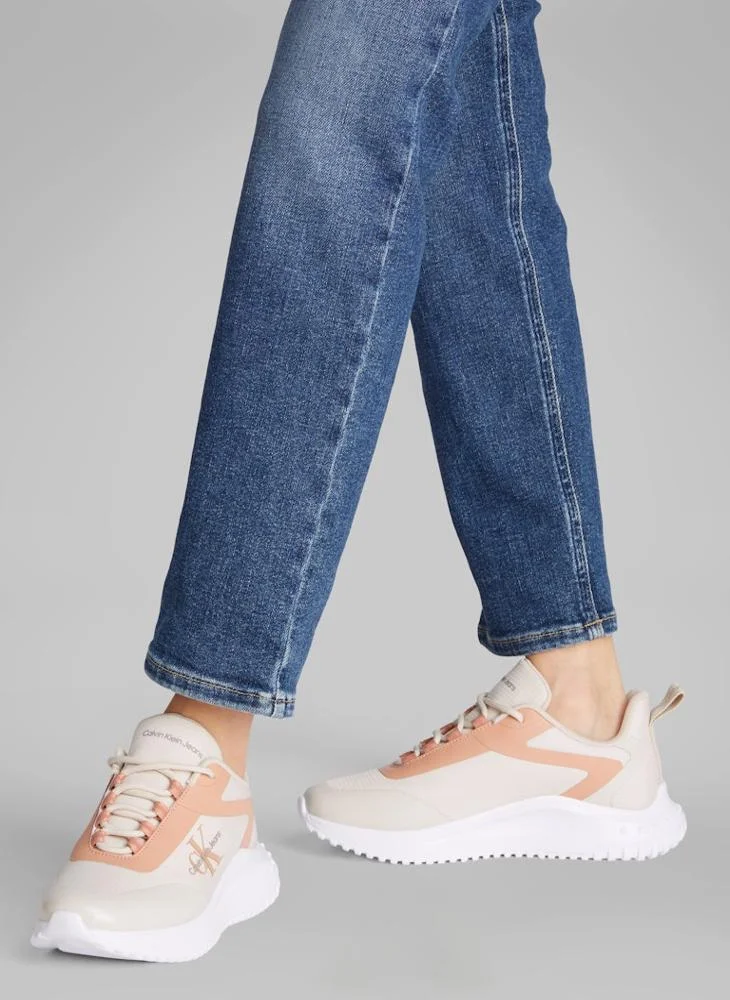 Calvin Klein Jeans EVA LOW LACE MIX RUNNER TRAINERS