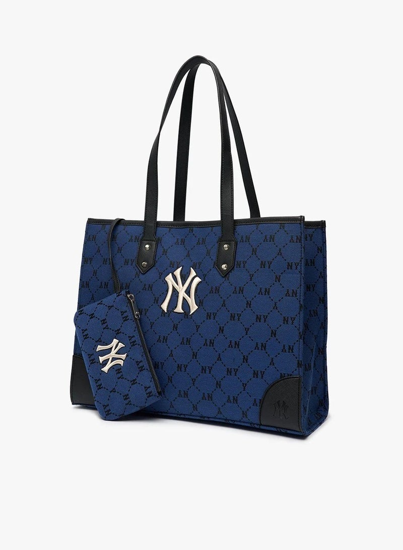 إم إل بي MLB - حقيبة تسوق مستطيلة مزينة بنقشة الماس من حرف واحد - Image 2