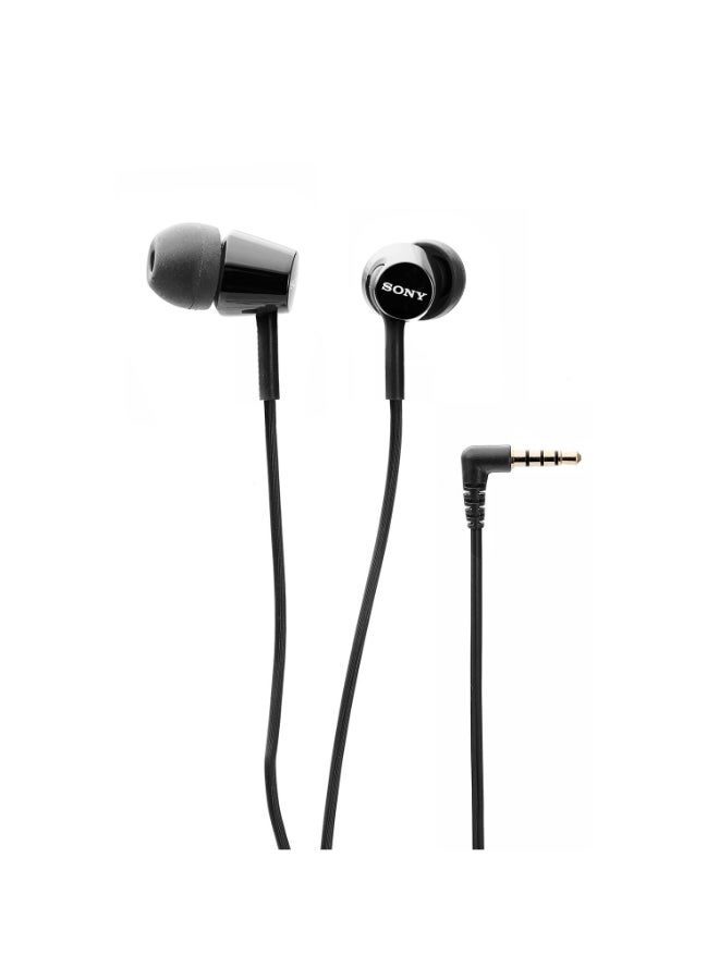 Sony Renewed - MDR-EX155AP Wired In-Ear Headphones with Tangle-Free Cable and Mic Black - Image 3