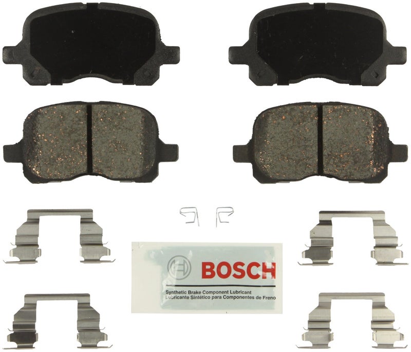 BOSCH BE741H Blue Ceramic Disc Brake Pad Set With Hardware - Compatible With Select Chevrolet Prizm; Toyota Corolla; FRONT - Image 2