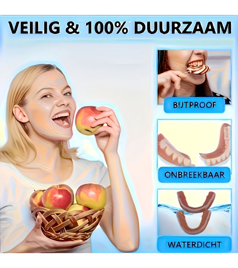 Instant Plastic Temporary Dentures For Adults Unisex, Comfortable Speed Matching Natural Appearance, Tool-Free Installation, Suitable For Daily Wear, Party, Interview, Photography And All Seasons - Image 2