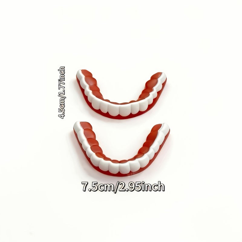 Instant Plastic Temporary Dentures For Adults Unisex, Comfortable Speed Matching Natural Appearance, Tool-Free Installation, Suitable For Daily Wear, Party, Interview, Photography And All Seasons - Image 3