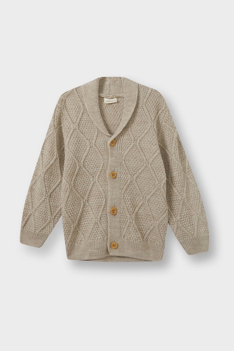 ديفاكتو كارديجان اولادي قصة عادية بأزرار - Image 1