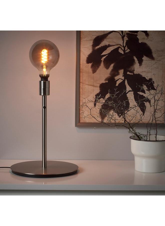 erorex - Table Lamp Base, Nickel-Plated, 38 Cm - Image 1